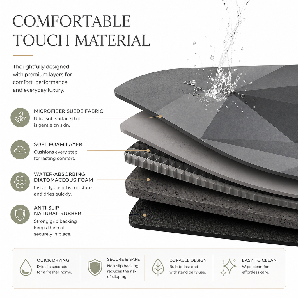 Avonly Stone Bath Mat