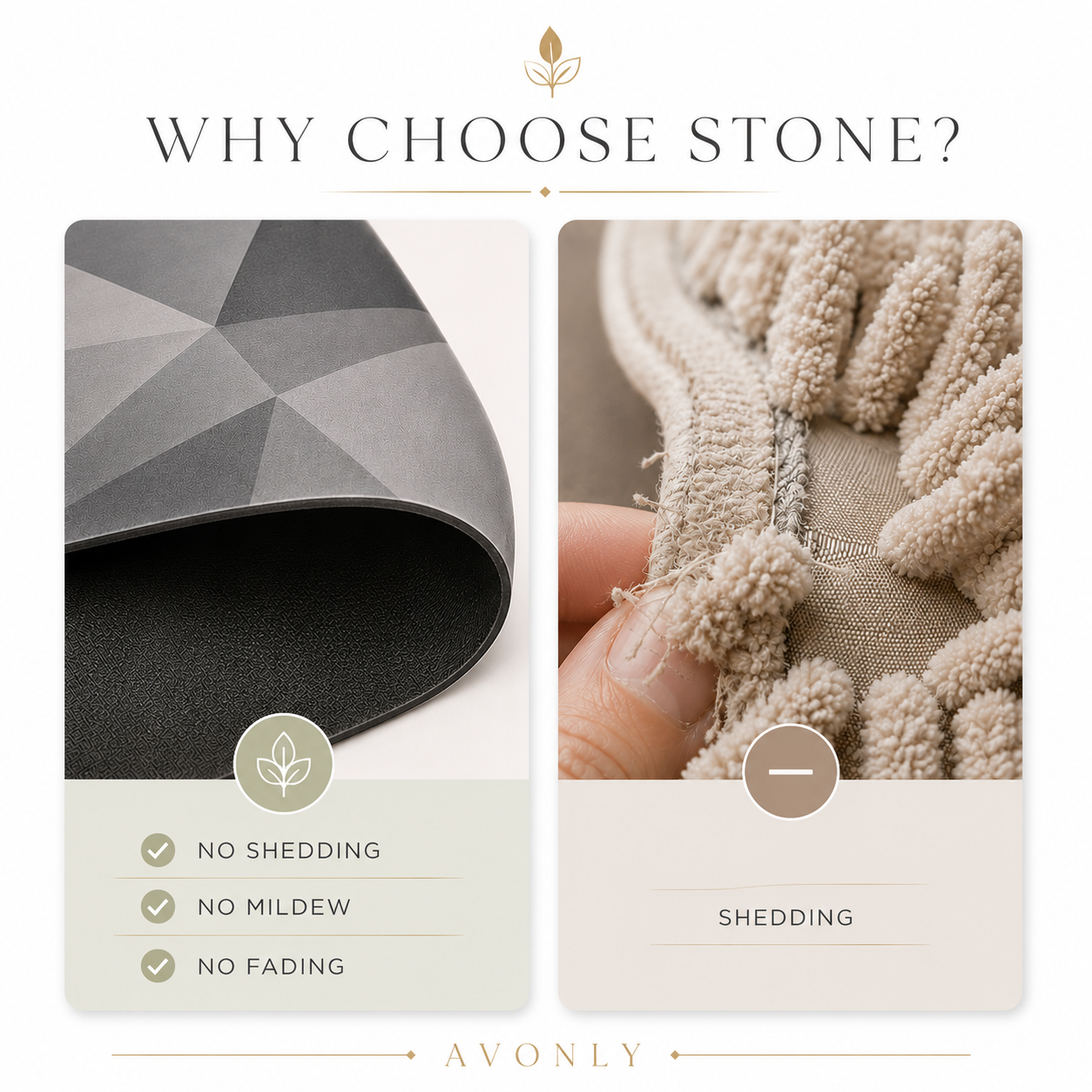 Avonly Stone Bath Mat